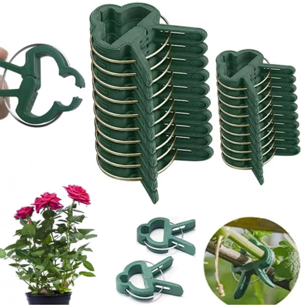 Plant Fixed Clips Reusable Garden Greenhouse Bracket for Fixed Plants Vine Flowers Seedling Tomatoes Fastener Garden Supplies