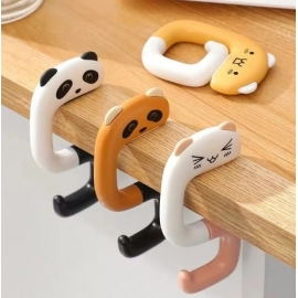 Portable Cartoon Bag Hooks Kawaii Strong Load-bear..